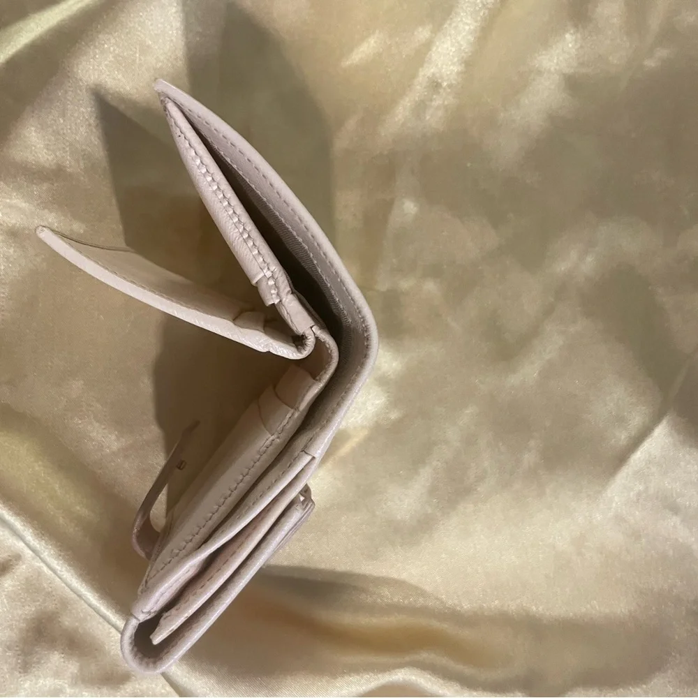 Salvatore Ferragamo Super Light Powder Pink Compact Wallet